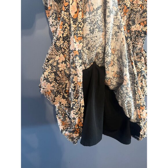 American Eagle Mini Tie Floral V-Neck Floral Dress Size X-Small, Boho Summer - Picture 6 of 9